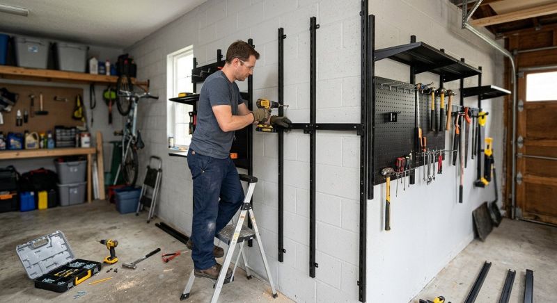 Garage Tool Rack Installation in Alexandria, VA