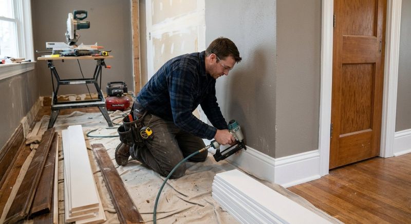 Chair Rail Installation in Kansas City, KS