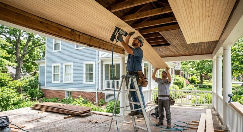 Deck Ceiling Installation in Overland Park, KS