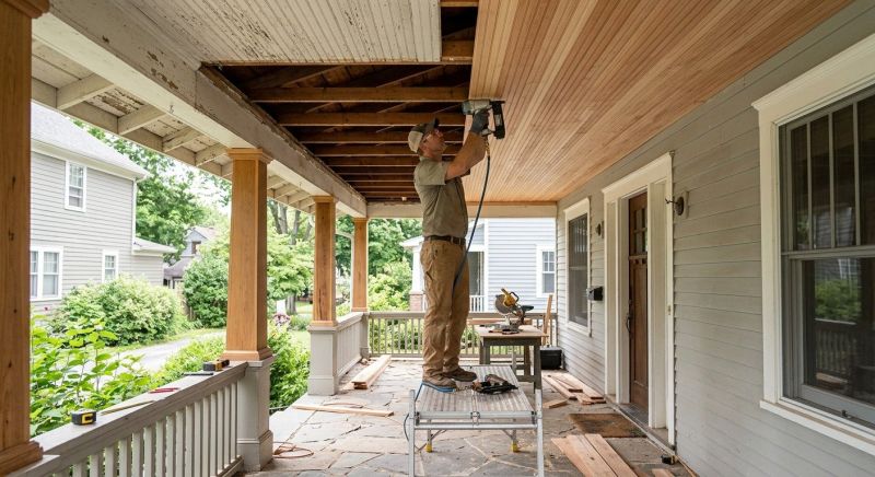 Deck Ceiling Installation in Olathe, KS
