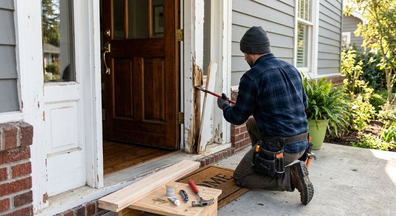 Exterior Door Trim Repair in Conroe, TX