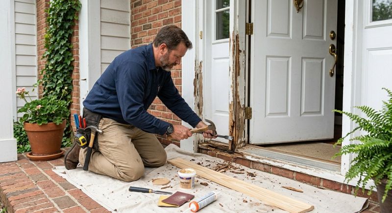 Exterior Door Trim Repair in Overland Park, KS
