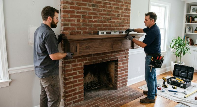 Fireplace Mantel Installation in Wilmington, NC