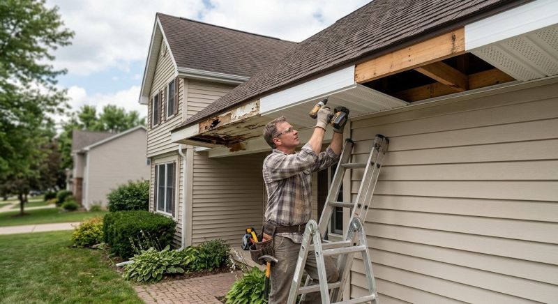 Soffit Damage Repair in Olathe, KS