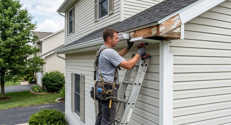 Soffit Damage Repair in Olathe, KS